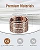 Jecanori Magnetic Bracelet Men & Cooper Ring Set,Copper Bracelet with 57pcs Ultra Strength Magnets(3800 Gauss). Adjustable Wristband with Removal Tool&Jewelry Gift Box #5