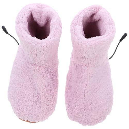 Pantuflas con calefacción para mujer y hombre, zapatillas eléctricas USB y botines suaves
