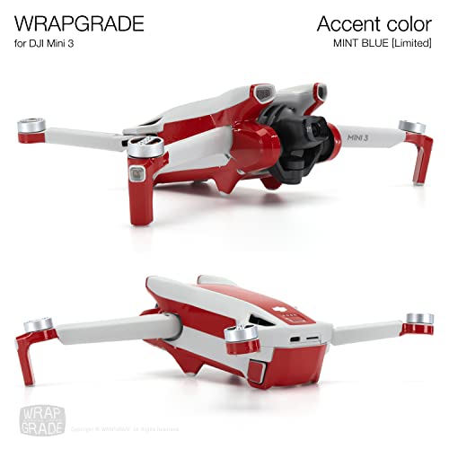 WRAPGRADE Skin Stickers Compatible with DJI Mini 3, Super Red - Image 4