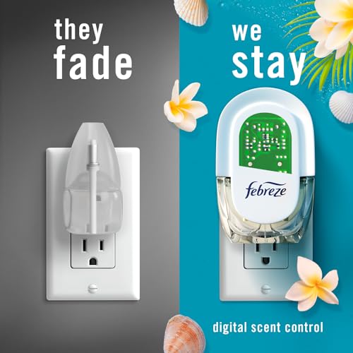 Image of Febreze, Odor-Fighting Fade Defy Plug Air Freshener Refill, Bora Bora, 0.87 Fl Oz