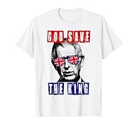 God Save The King. King Charles Coronation design. For men, women, boys and girls. God save the King. Lightweight, Classic fit, Double-needle sleeve and bottom hem