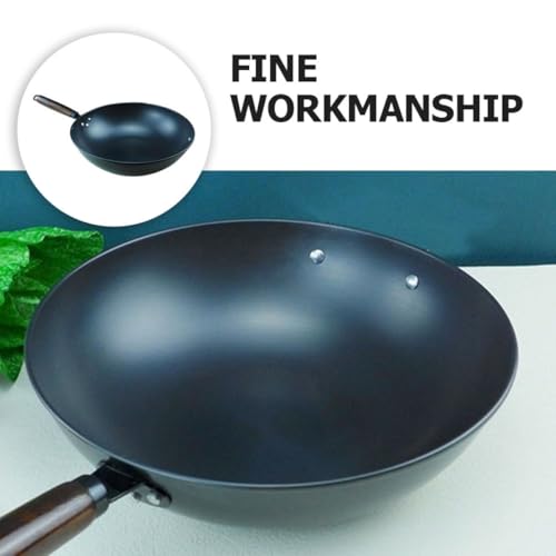 Wok de hierro resistente para uso doméstico miniatura 3