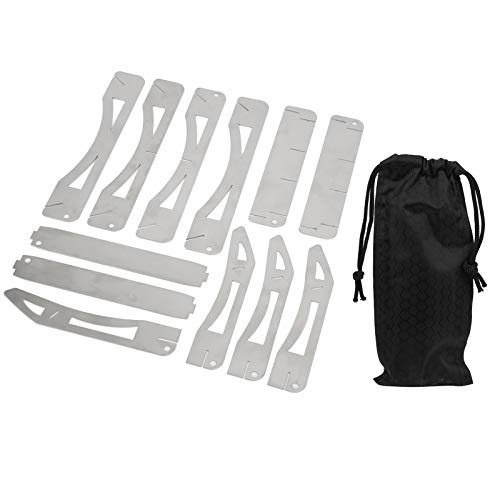 Support de cuisson compact pliable en acier inoxydable pour résoudre le manque de place en camping