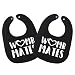 Womb Mates Twins Baby Bibs - 100% Soft Cotton, Unisex Twin BIB Set