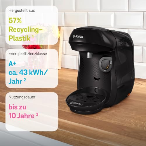 Bosch Tassimo happy friendly Kapselmaschine TAS102E, schwarz – Ansicht 3