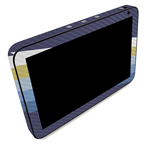 Image of MightySkins Carbon Fiber Skin Compatible with Amazon Echo Show 8 (Gen 2) - Cool Stripes | Protective, Durable Textured Carbon Fiber Finish | Easy to Apply | Made in The USA