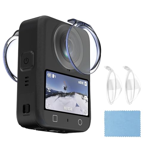 Image of Osmo 360 Dual Lens Protector Guard for DJI osmo 360 Action Camera, Premium PC Material Lens Cover Dust Proof, Anti-Scratch & Shockproof Lens, DJI Accessories (Osmo 360 Lens)