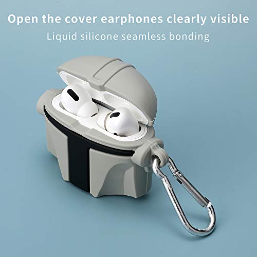 Compatible With Airpod Pro Case Cover, 3D Popular And Cute Silicone Design，Soft Silicone Portable&Shockproof Airpod Case，For Apple Airpod Pro Charging Case (Helmet Pro) #TOP3