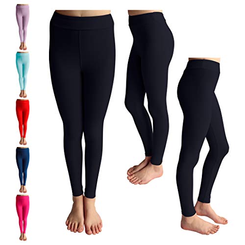 POPINJAY Premium Soft Girls Leggings - Best High Waist Ankle Length 4-Way Stretch