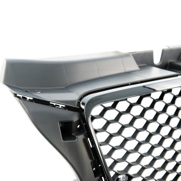 Calandre Nid D'abeilles Noir Mat + Grille Prise D'air Pour Audi A3 8P
