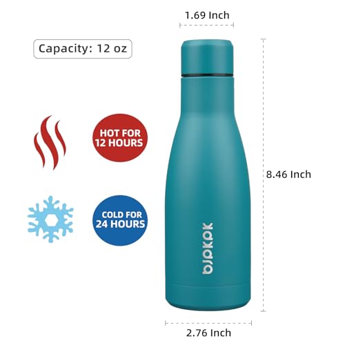 Image of BJPKPK 12 oz Small Mini Water Bottle, Insulated Stainless Steel Flask