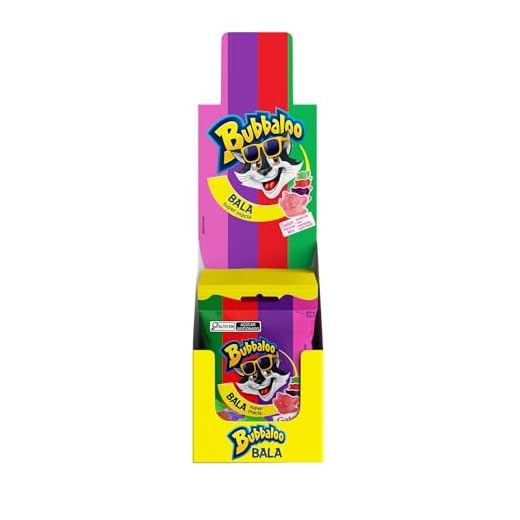 Bala Bubbaloo Sortidas display com 12 unidades de 15g