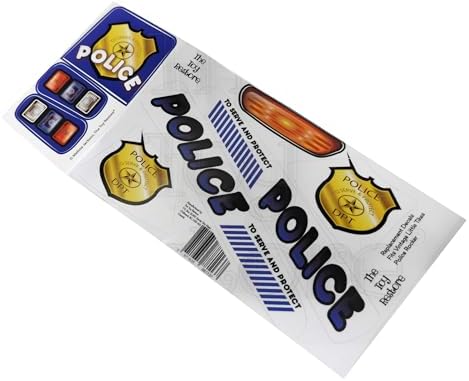 Toy Restore Replacement Stickers Fits Little Tikes Police Rocker Motorcycle Bike image 3
