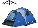 Night Cat Pop Up Tent 2-3 Persons Instant Set Up Tent with Footprint Tarp & Porch, Automatic Double Layer Waterproof Camping Tent with Rainfly