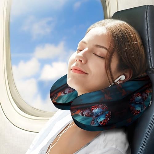 Almohada cervical de memoria tamaño único en forma U miniatura 3