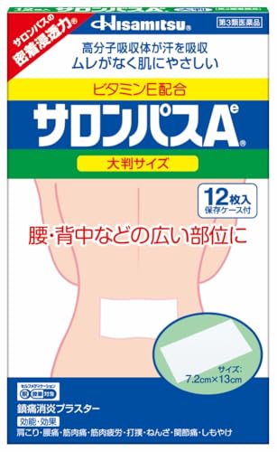 【第3類医薬品】サロンパスAe大判 12枚