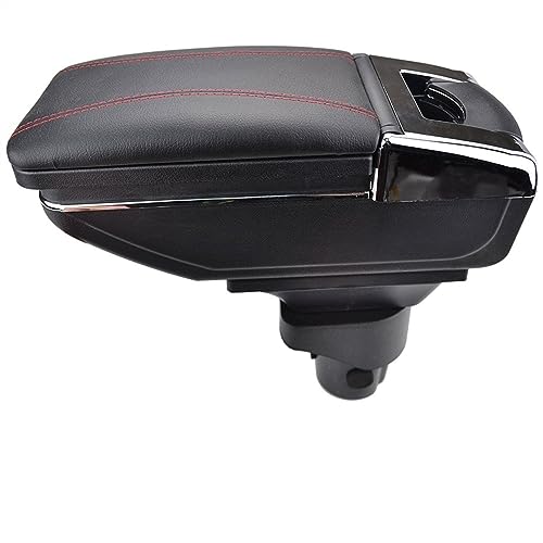 Accoudoir de voiture pour Nissan Micra K13 2011-2016 boîte de rangement rotative fil rouge