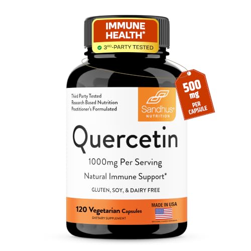Sandhu's Quercetin 1000mg Immune & Cardiovascular Support