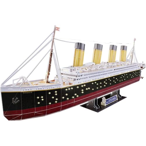 Revell 3D Puzzle RMS Titanic LED Edition | Detailgetreue Nachbildung des...