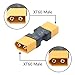 2Pair XT60 Connector Adapter, XT60 Male & Female No Wire Adapter Converter for RC Lipo Battery Drone Toy Car etc