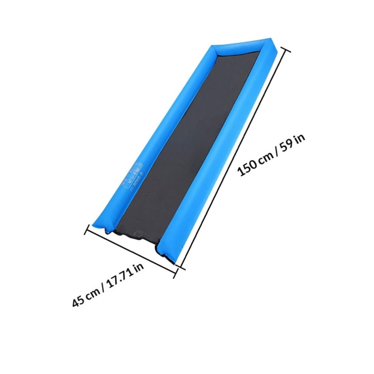 ERINGOGO Materassino Gonfiabile Leggero in Nailon Blu per Piscina Stagionale, Letto Galleggiante Portatile per Nuoto e Relax in Acqua