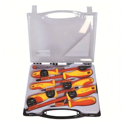 Kit de destornilladores aislados para electricista 8 piezas