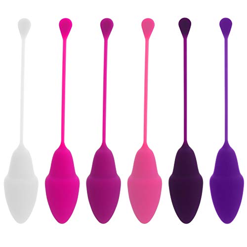 ExCEART 6 peças de exercício Kegel Pesos Bolas de Kegel pós-parto Reabilitação muscular Bola de enco