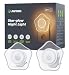 Produktbild AUVON Sun-glow Nachtlicht Steckdose mit Bewegungssensor, 2 Stück Warmweißes LED Nachtlicht mit 1-50 lm, Helligkeit Einstellbar für Kinderzimmer, Schlafzimmer, Gang, Küche (Stern)