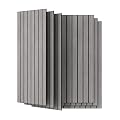 UMIACOUSTICS 6 Pcs 47.2 x 23.6 Inches Acoustic Panel, Decorative Sound Absorbing Wall Panel for Office,Home Theater,Studio,Mid-Gray