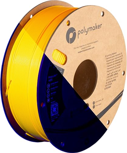 Image of Polymaker Neon ABS Filament 1.75mm, Neon Yellow 3D Printer Filament 1.75mm Heat Resistant 1kg - UV Reactive ABS 3D Printing Filament 1.75mm, Strong & Durable, Dimensional Accuracy + /- 0.03mm
