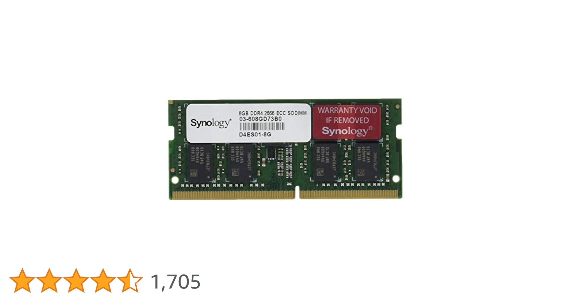 Amazon | 【NAS用拡張メモリ】Synology D4ES01-8G [DDR4 ECC