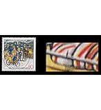 Plattenfehler - Abart Goldhahn BRD Bund Nr. 1337 I gestempelt Plattenfehler geprüft und signiert Schlegel Briefmarken für Sammler