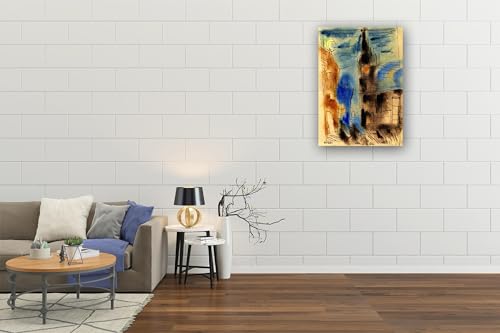 Tableau abstrait Church Square impression sur toile déco 40x56cm - 2