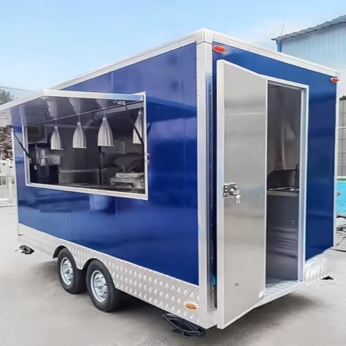 Mobile Food Truck Trailer Equipped with Full Kitchen