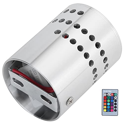 Image of Garosa Spiral LED Wall Light, 3W Aluminum Sconce, RGB Colorful, 2.8x2.2 Inch, with Remote Control, for Home Party Bars Hotel Indoor