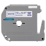 Brother Tape Cartridge 0.5IN Wide, Non-laminated Blue on White (MK233)
