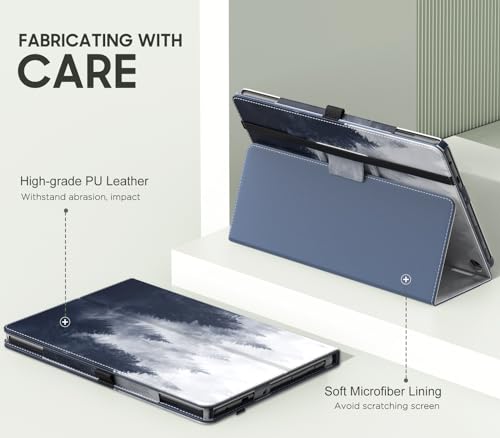 Image of MoKo Case Fits All-New Kindle Fire HD 10 & 10 Plus Tablet (13th /11th Generation, 2023 /2021 Release) 10.1 inch - Slim Folding Stand Cover with Auto Wake /Sleep, Gray Forest