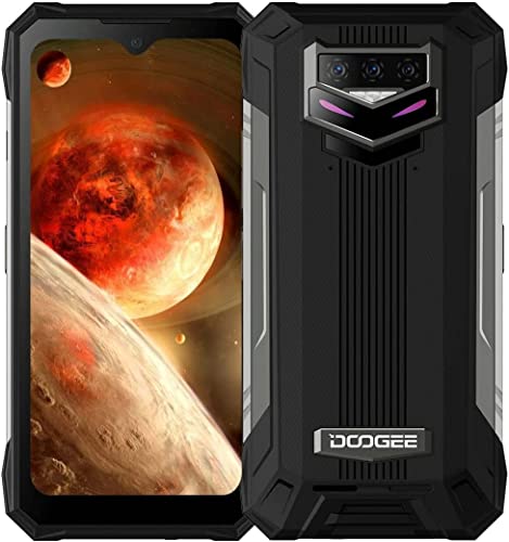 DOOGEE S89 Rugged Smartphone, 12000mAh Battery, 8GB+128GB Android 12 Mobile Phones, IP68 Waterproof Rugged Phone 4G, 48MP + 20MP Night Vision, 6.3 Inch, Wireless Charge&Face ID&Fingerprint&NFC, Black