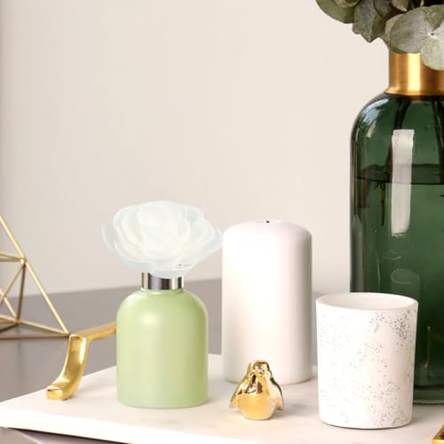 ABOOFAN Diffuseur D’Huiles Essentielles Floral sans Flamme Lot De 4 Bâtonnets Diffuseurs De Parfum en Forme De Fleurs avec Mèche en Corde Recharge pour Intérieur Yoga Et Lecture – vue 8