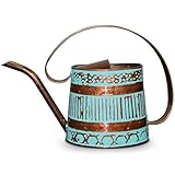 Headwind Gilford Vintage Watering Can – 1/2 Gallon Copper Patina Decorative Galvanized Large Metal Watering Can Planter for Outdoor & Indoor – Antique Style by Robert Allen