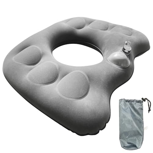 Mineup Cojín Ortopédico Inflable, Cojin Hemorroides, Cojín de Asiento de Hemorroides, Ergonómico para coxis, Asiento ortopédico para el hogar, Dolor de coxis, sillas de Ruedas