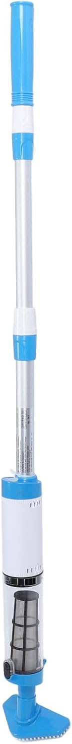 Srliya Cordless Handheld Pool Vacuum, Rechargeable IPX7 Water Proof 1.5h Run Time Pool Cleaner with 3 Replaceable Heads for Sand Debris Leaves (US Plug)