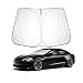 BIXUAN Parasol compatible con Tesla Model S Model X 2015-2023 Parabrisas para el coche Cubierta del parabrisas del parabrisas del parabrisas del parabrisas del parabrisas del coche Bloqueado UV