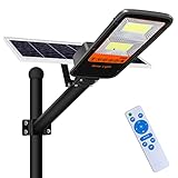 ☀【Función de sensor de anochecer】 Farola solar con sensor crepuscular, la farola se encenderá automáticamente al anochecer y se apagará al amanecer, lo que puede ahorrar energía de manera efectiva. La farola LED se carga con energía solar y no consume electricidad adicional, con 0 facturas de electricidad durante todo el año.