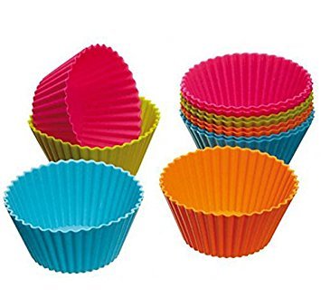 Viskey - Set di stampi in silicone per muffin
