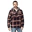 Hooded Red Ombre Plaid
