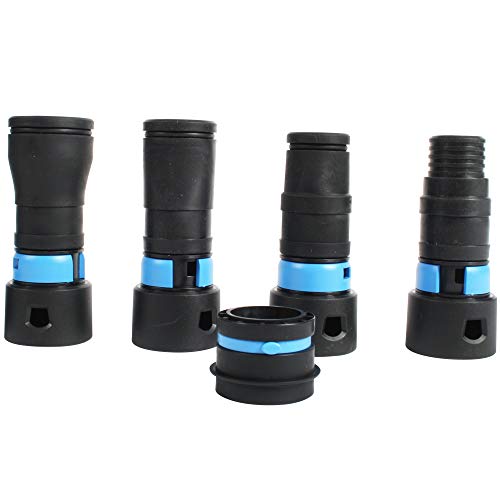 Cen-Tec Systems 95248 Expanded Multi-Brand Power Tool Adapter Set for Dust Collection, Black