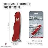 Victorinox Taschenmesser Outrider (14 Funktionen, Klinge, gross, Dosenöffner, Feststellklinge), rot