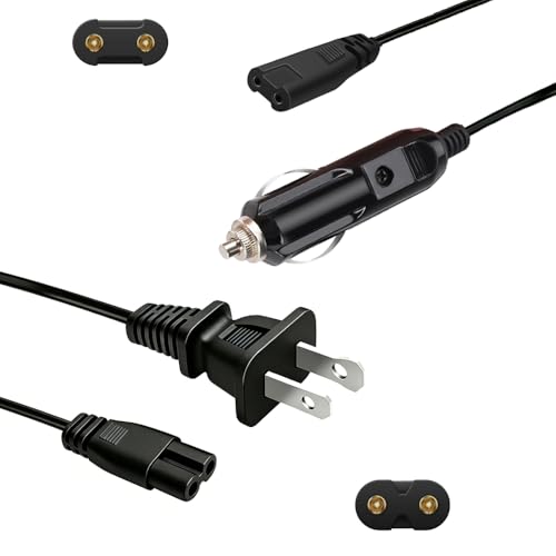 PHIWILLS 12V/24V Car Use, 110V Home/Office Use Power Cable for Electric Lunch Box, Portable Heating Bento Box Plug, Heated Lunchbox Replacement Power Cord Charger