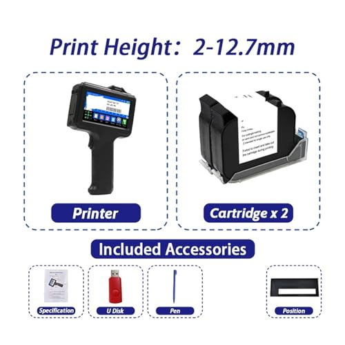 Imprimante jet d'encre portable E19 date code QR lot